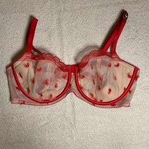 Victorias secret sheer lace heart bra